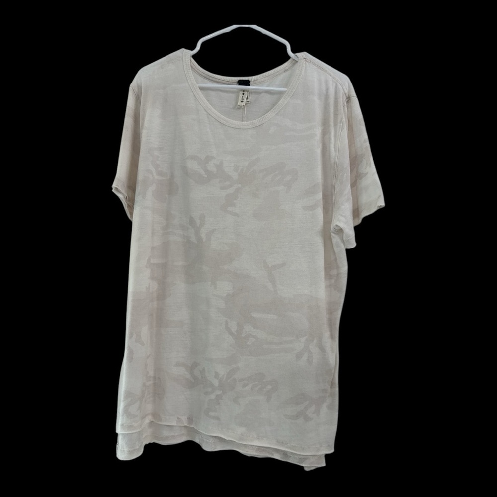 We The Free Cream Camo Short Sleeve Tee